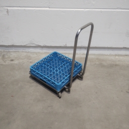 Cart for dishwasher baskets